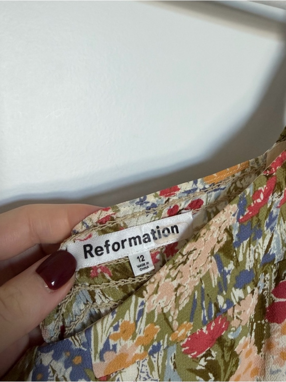Reformation Nadira Floral Midi Dress Countryside - Picture 3 of 9